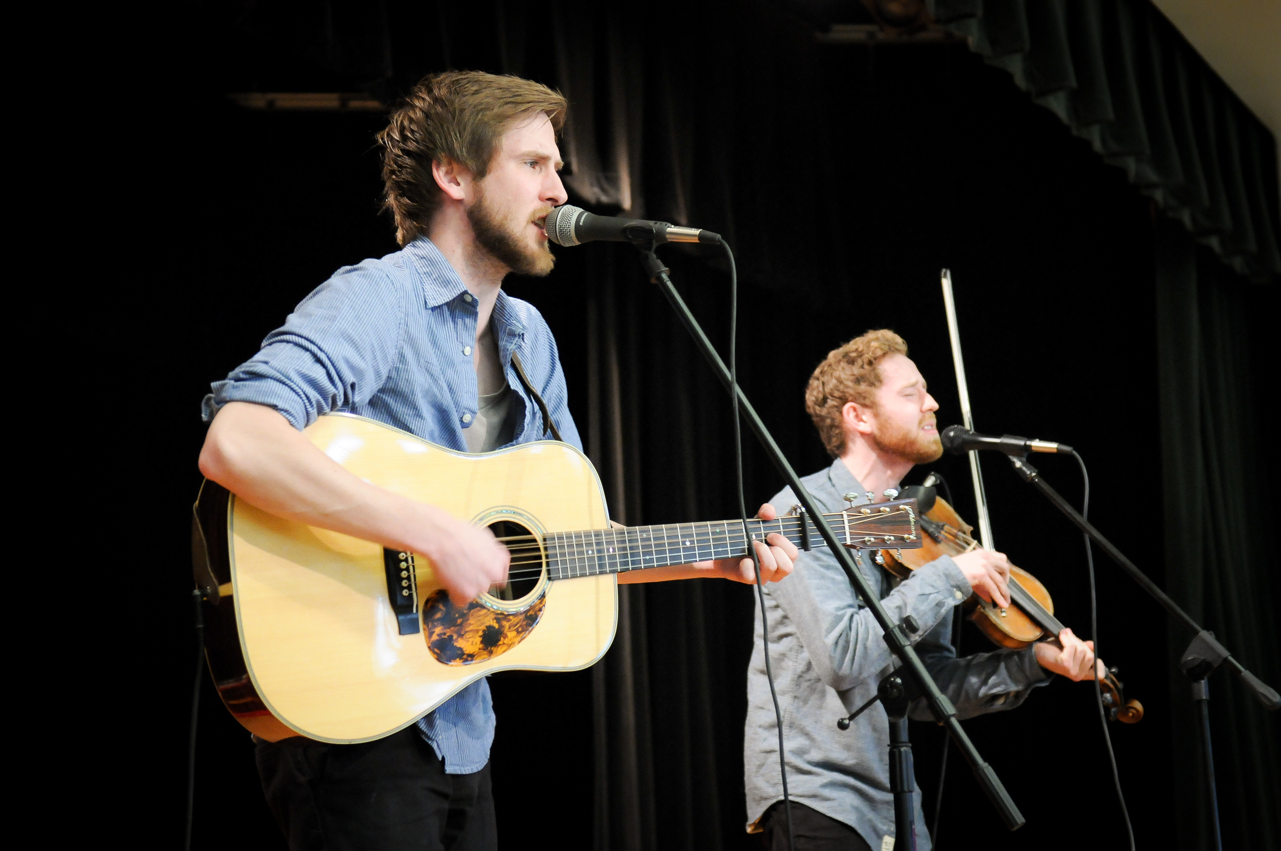 Abrams Brothers perform for HCISD students