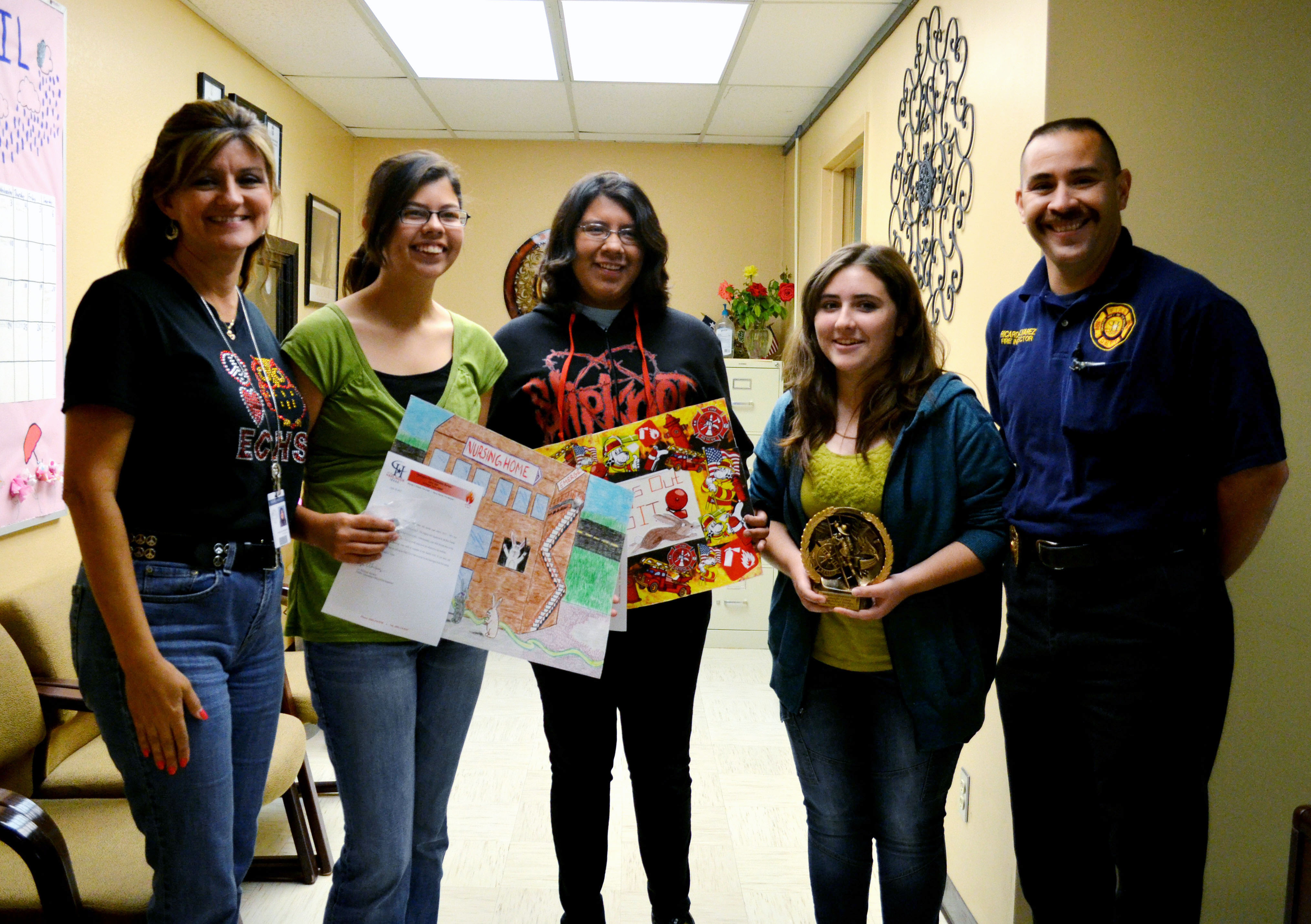 HCISD students selected as winners in District Fire Prevention Poster Contest