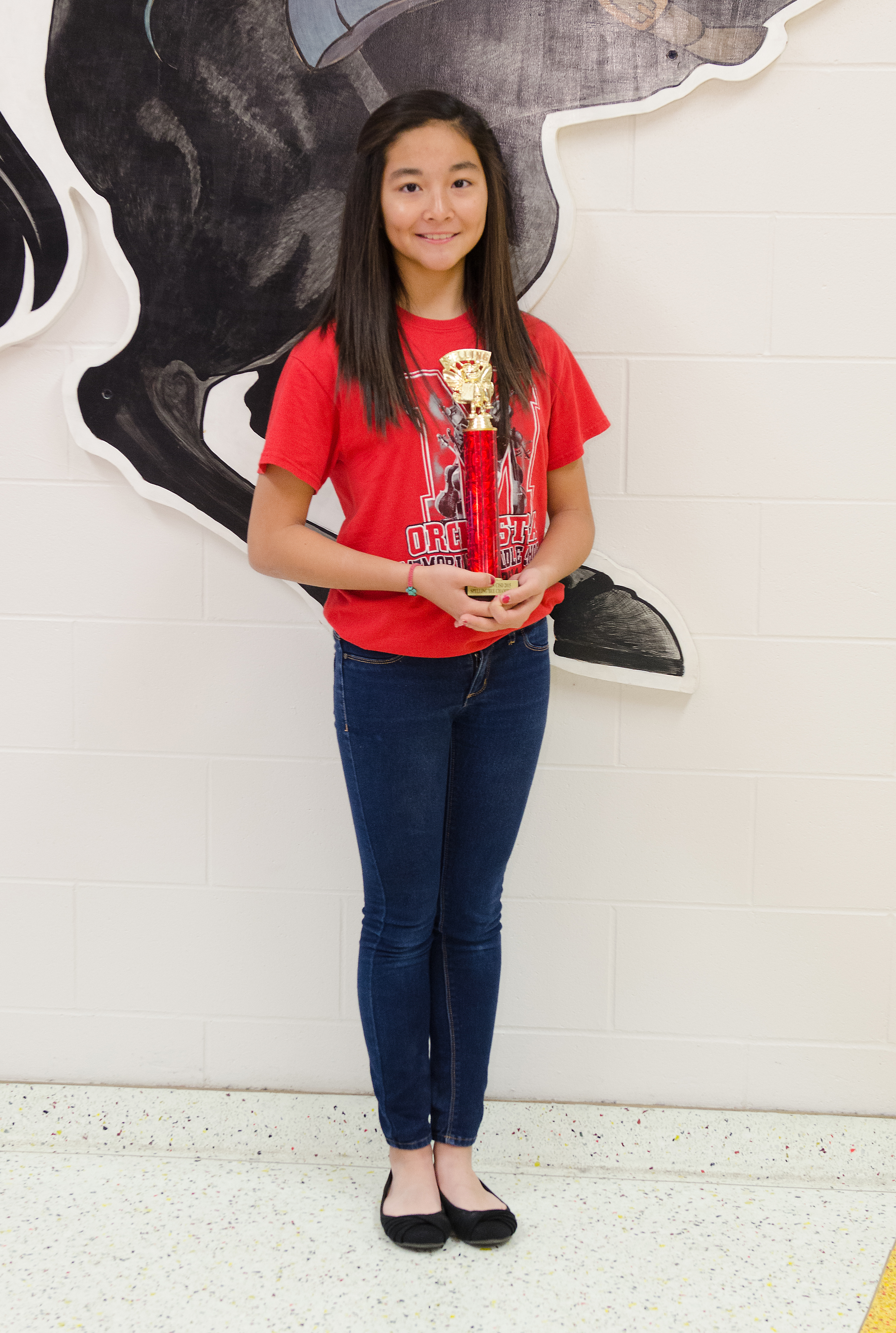 Memorial MS student takes district championship at the 2015 District Spelling Bee