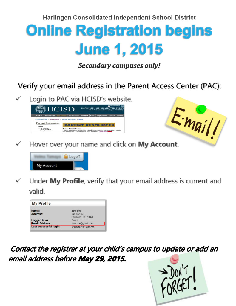 Verify Email Address Instructions
