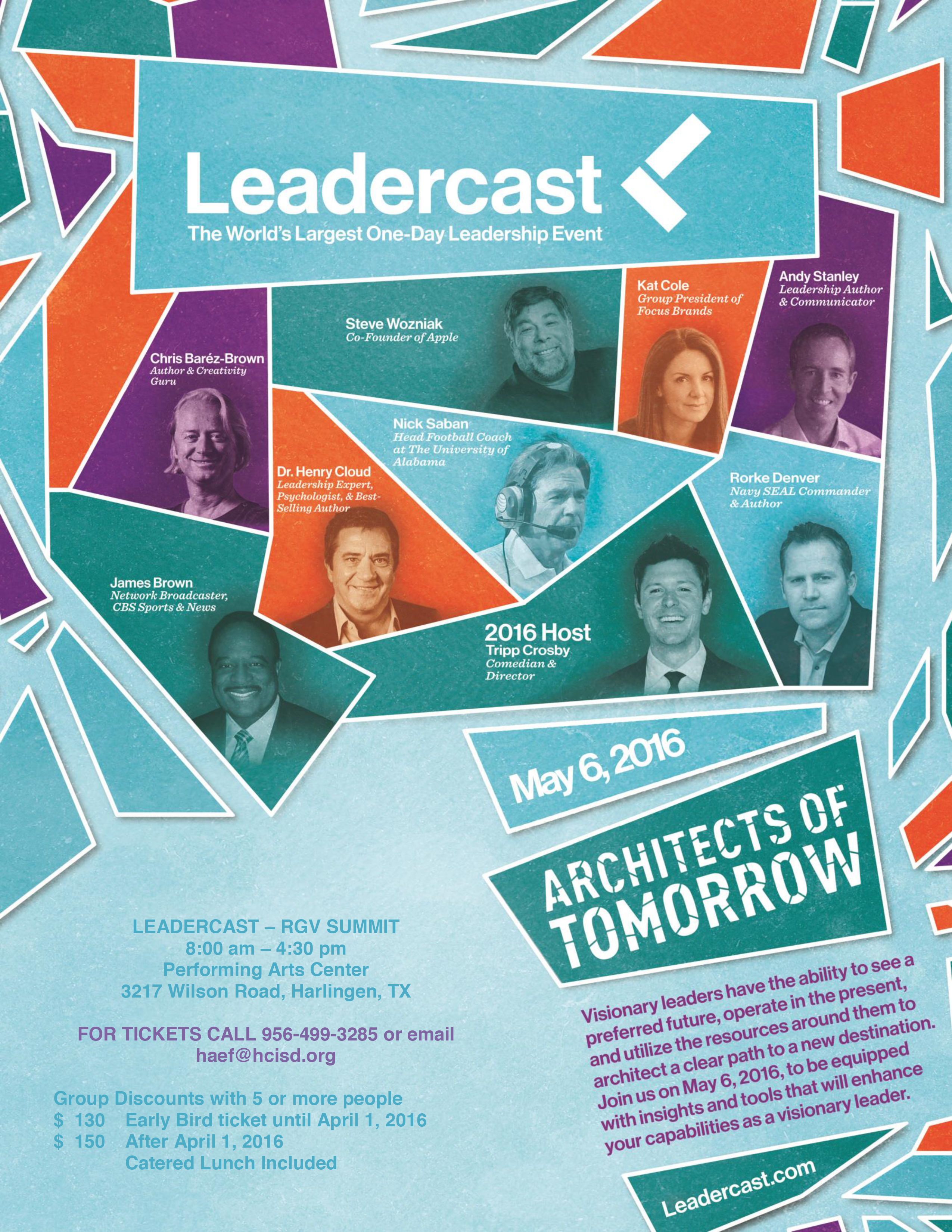 Leadercast RGV Summit 2016 – Architects of Tomorrow