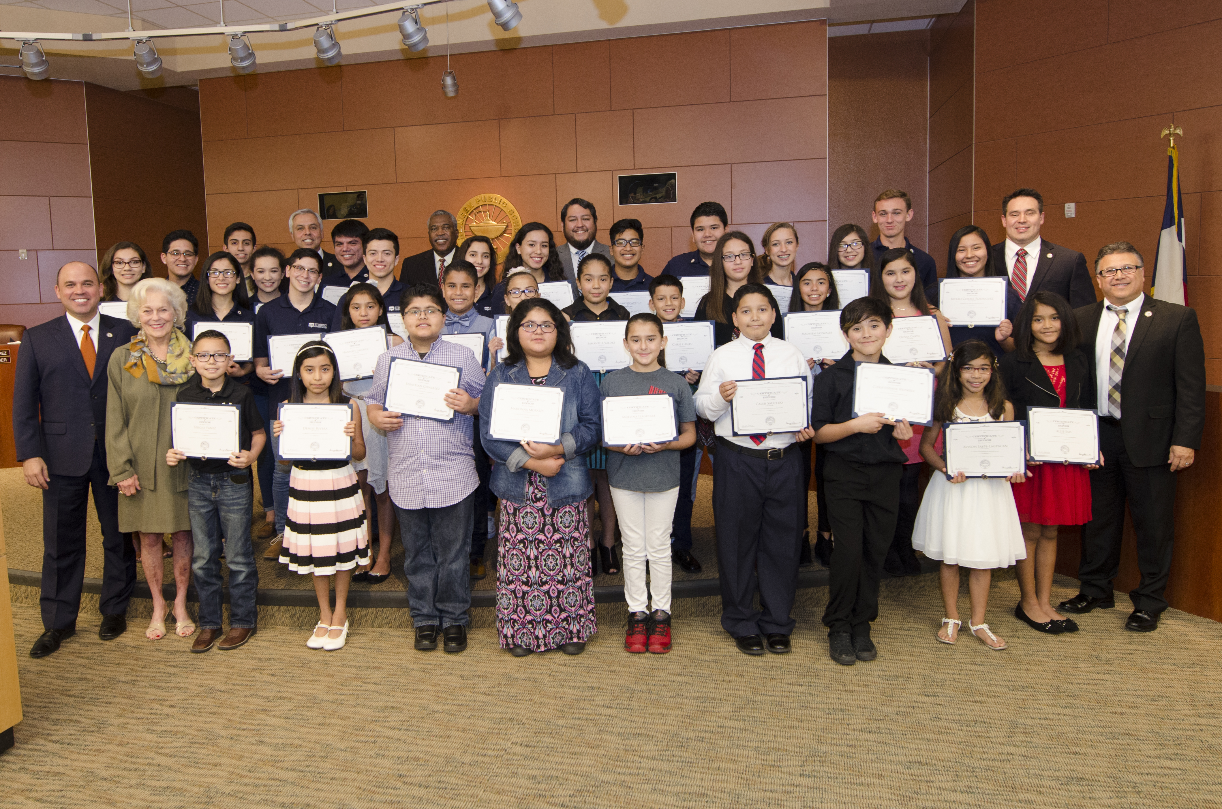 Student Leaders Recognized at January Board Meeting