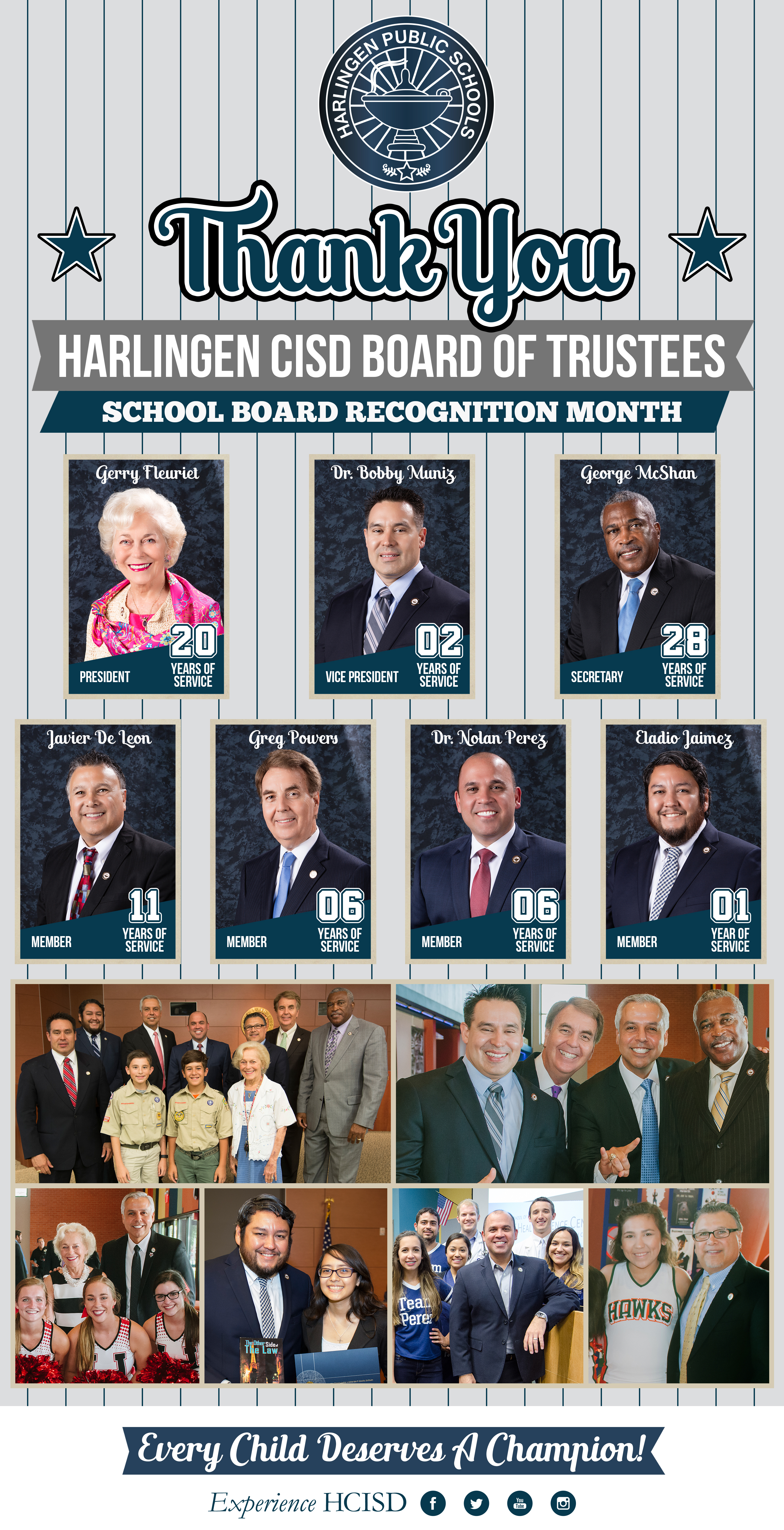 HCISD celebrates School Board Recognition Month