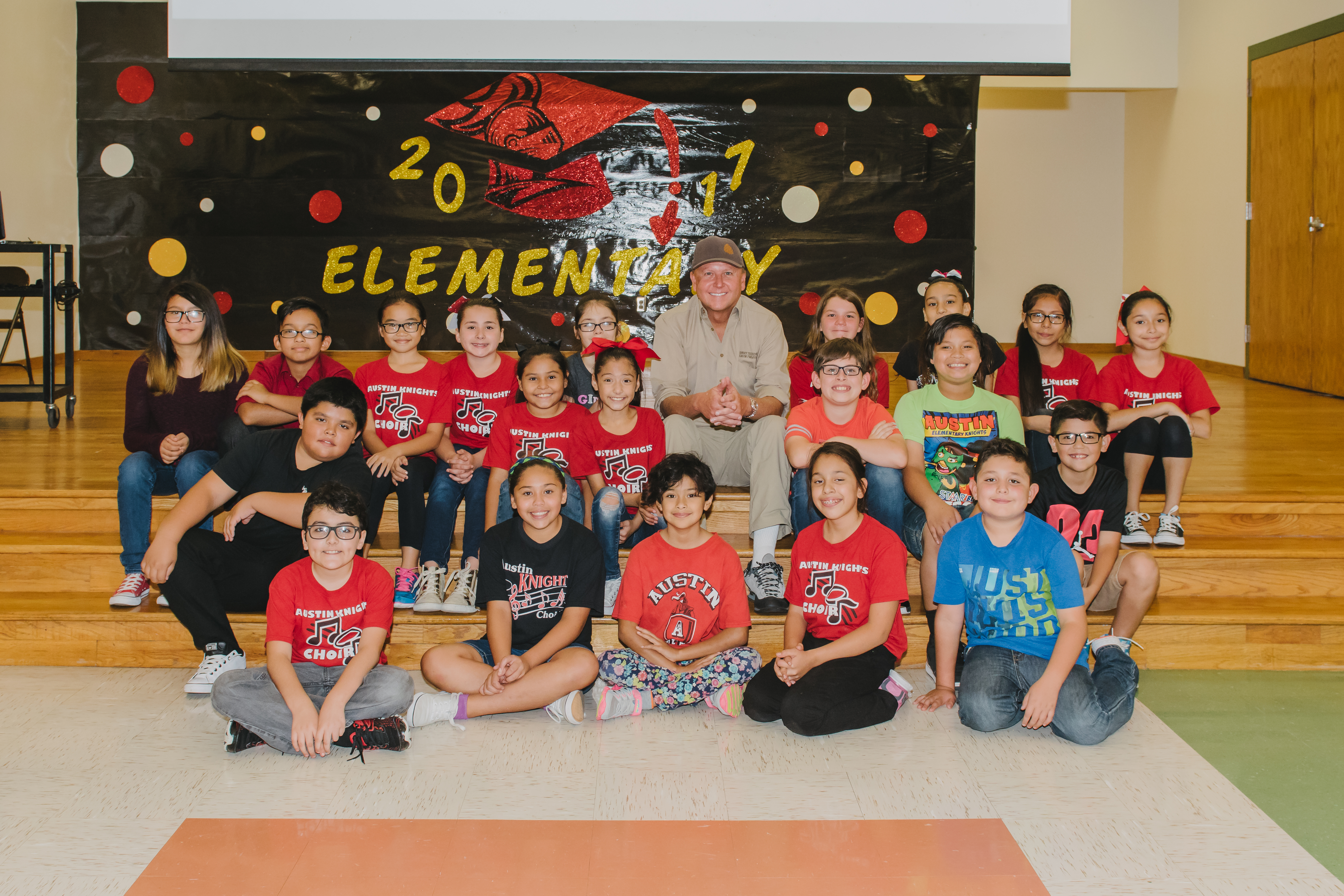 Students honor former ambassador for his contributions to Austin Elementary