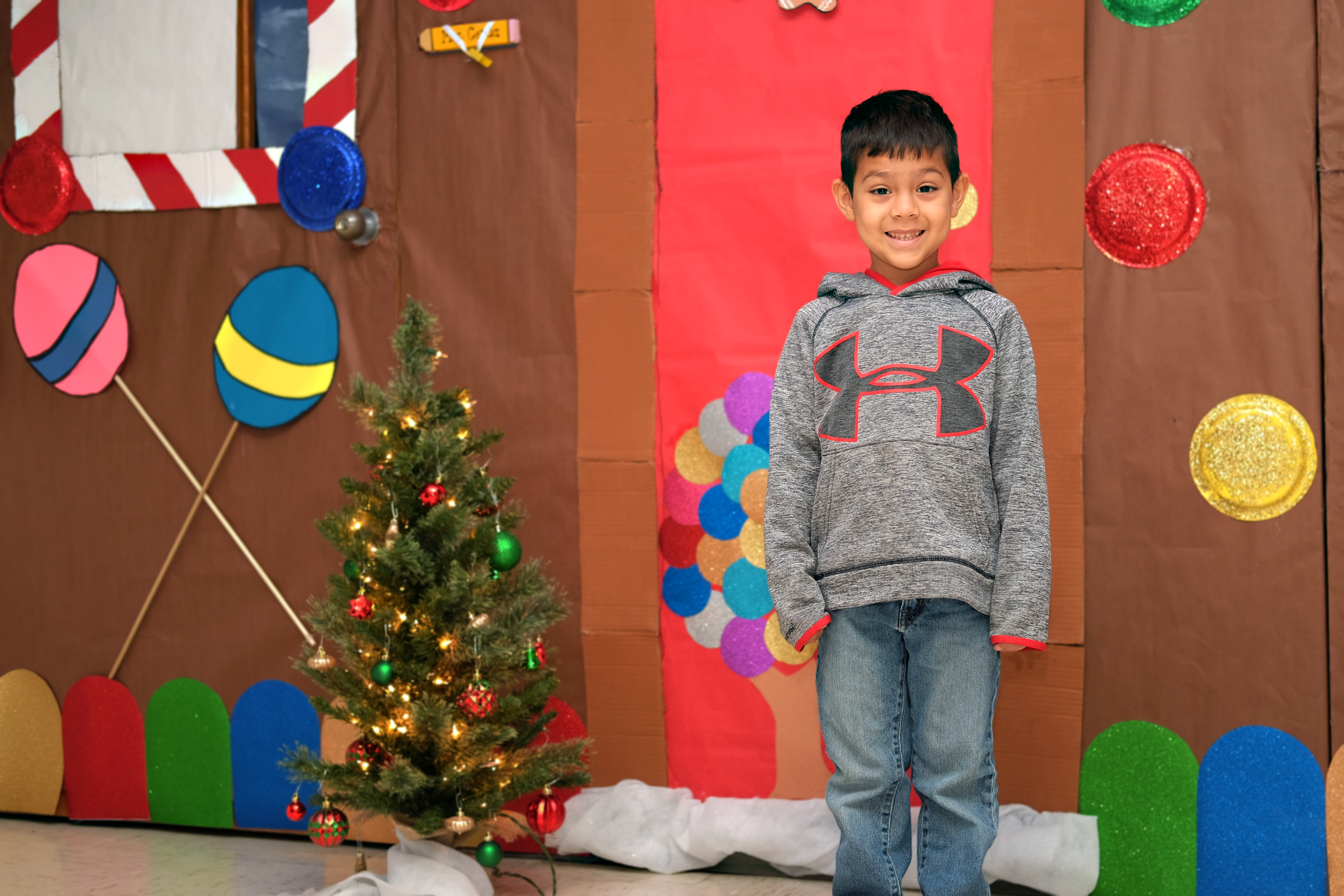 Kinder student sells his toys in support of 3rd Annual Shop with a Cop