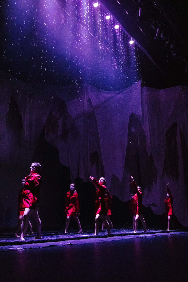 Designers make it rain in the Performing Arts Center 