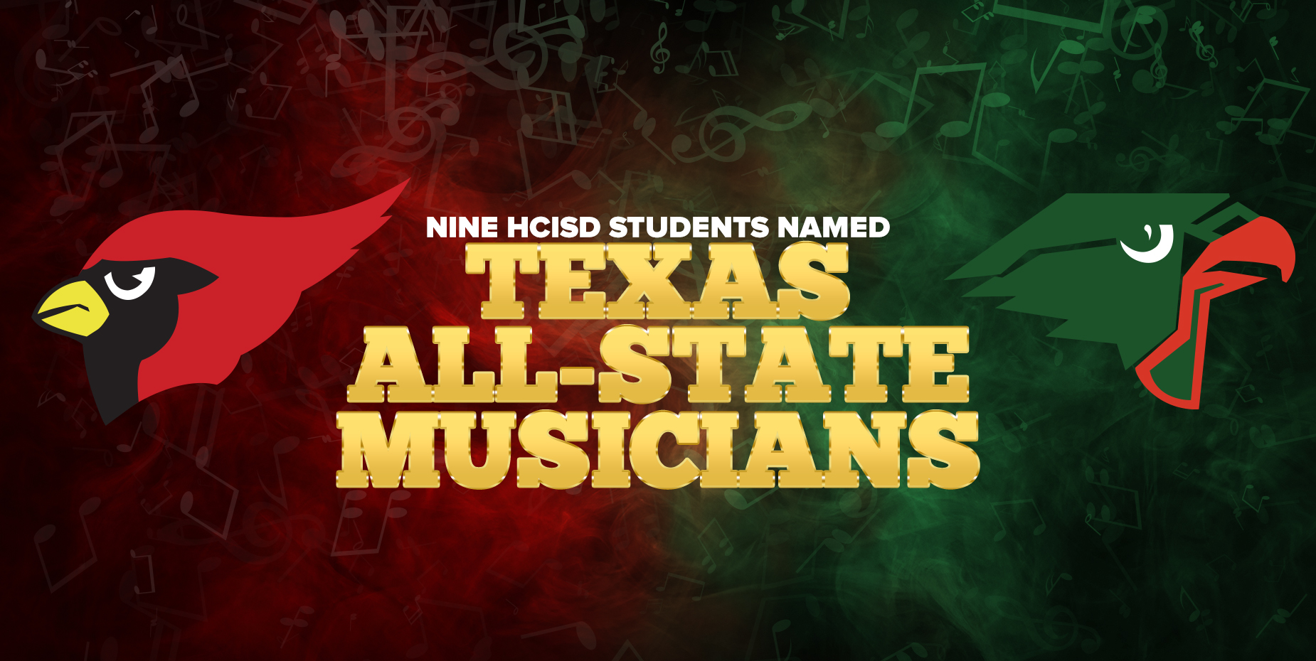 Nueve estudiantes de HCISD fueron nombrados Músicos Texas All State.