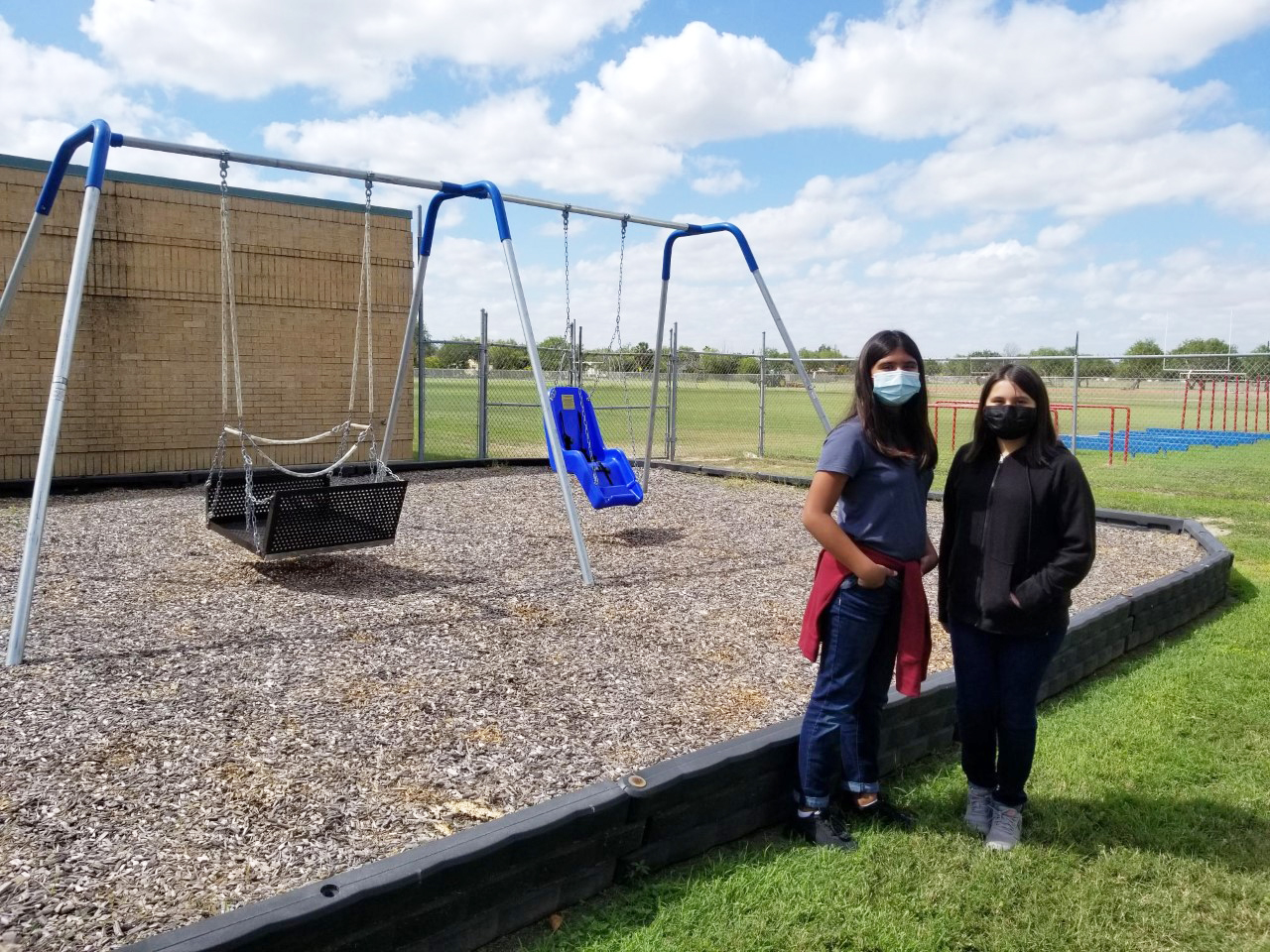 HAEF inspires Sam Houston IB World students to add on to their all-inclusive swing set
