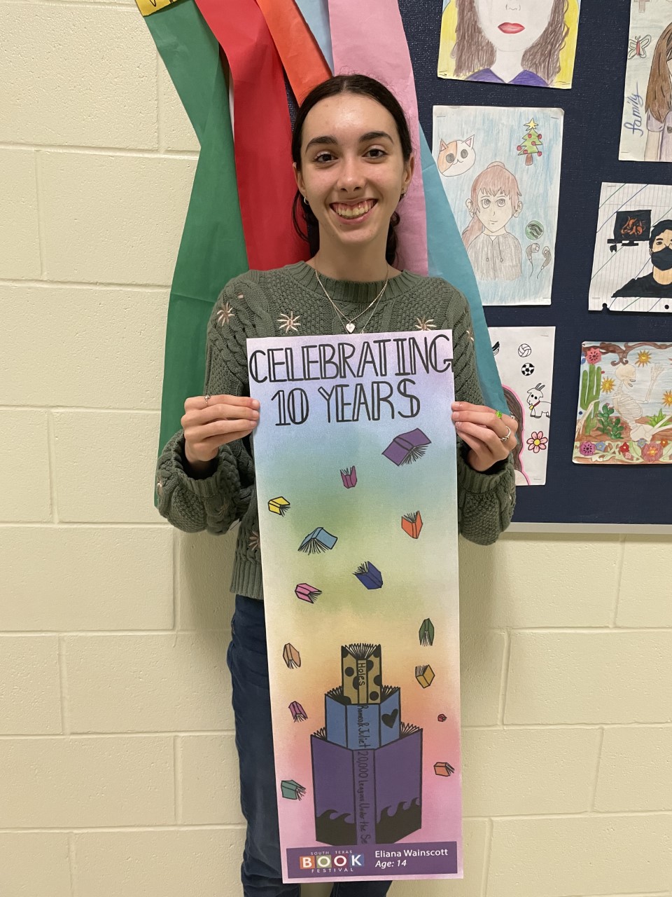 Cano student named winner in South Texas Book Festival Bookmark Contest