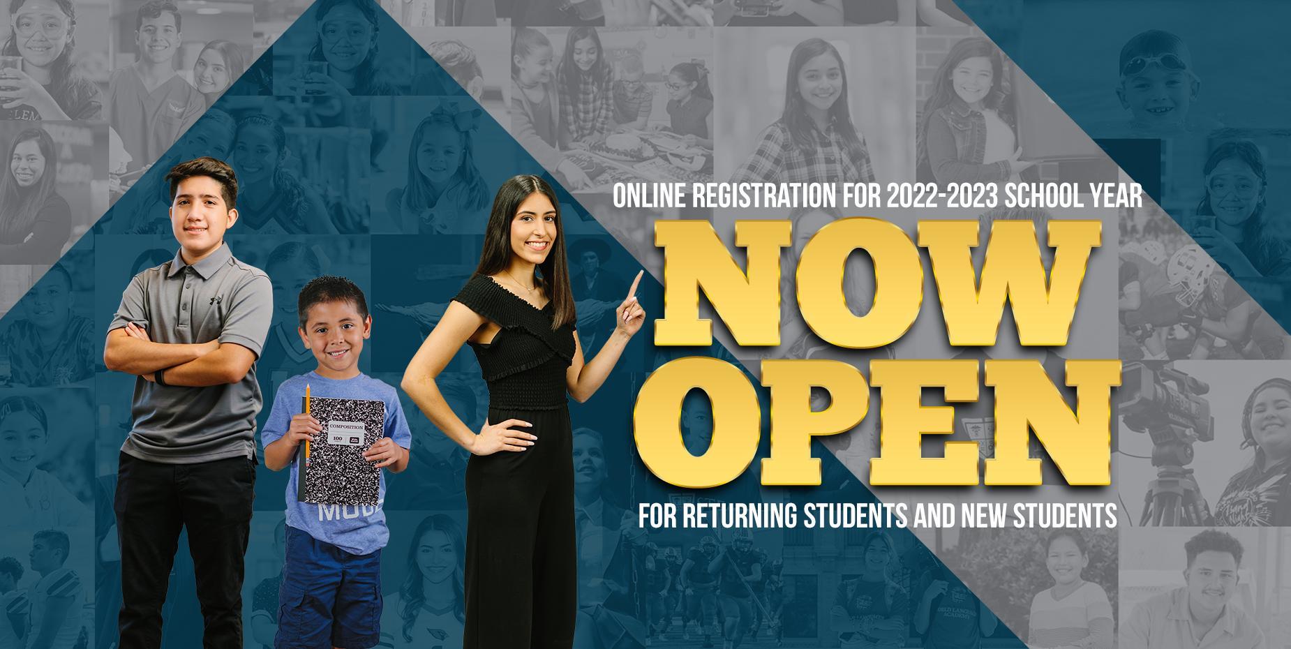 Registration for next school year now open