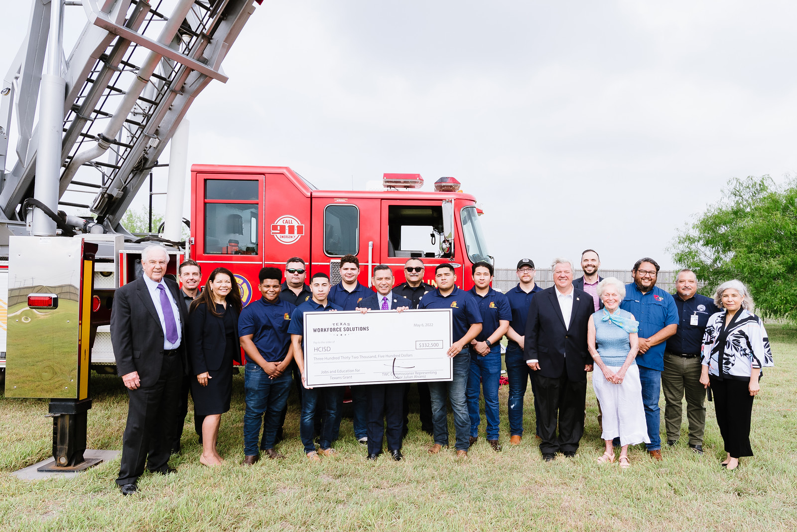 Grant presentation and groundbreaking held for fire training structure