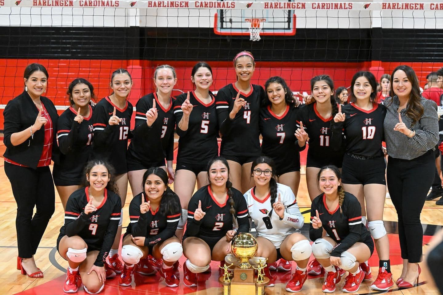 Lady Cardinal volleyball team named District Champions