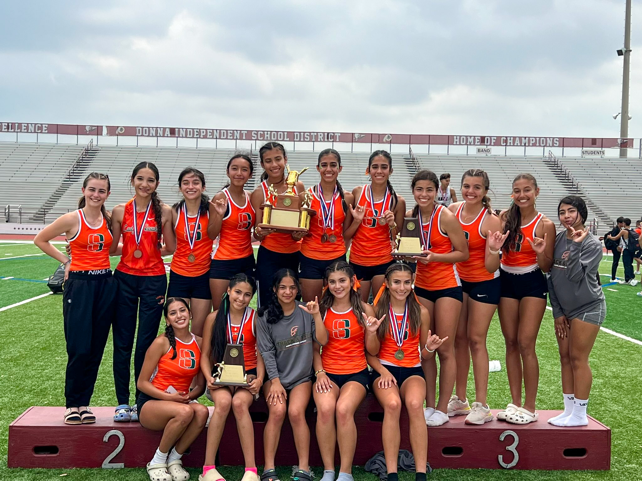 Lady Hawk track team named district champs