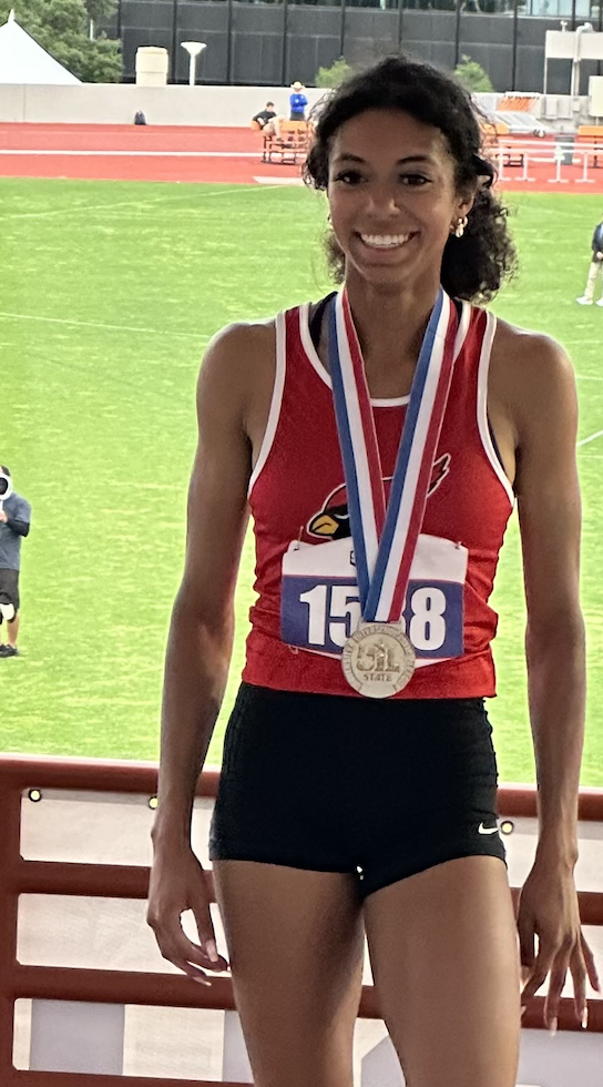 Lady Cardinal track athlete earns silver medal at State