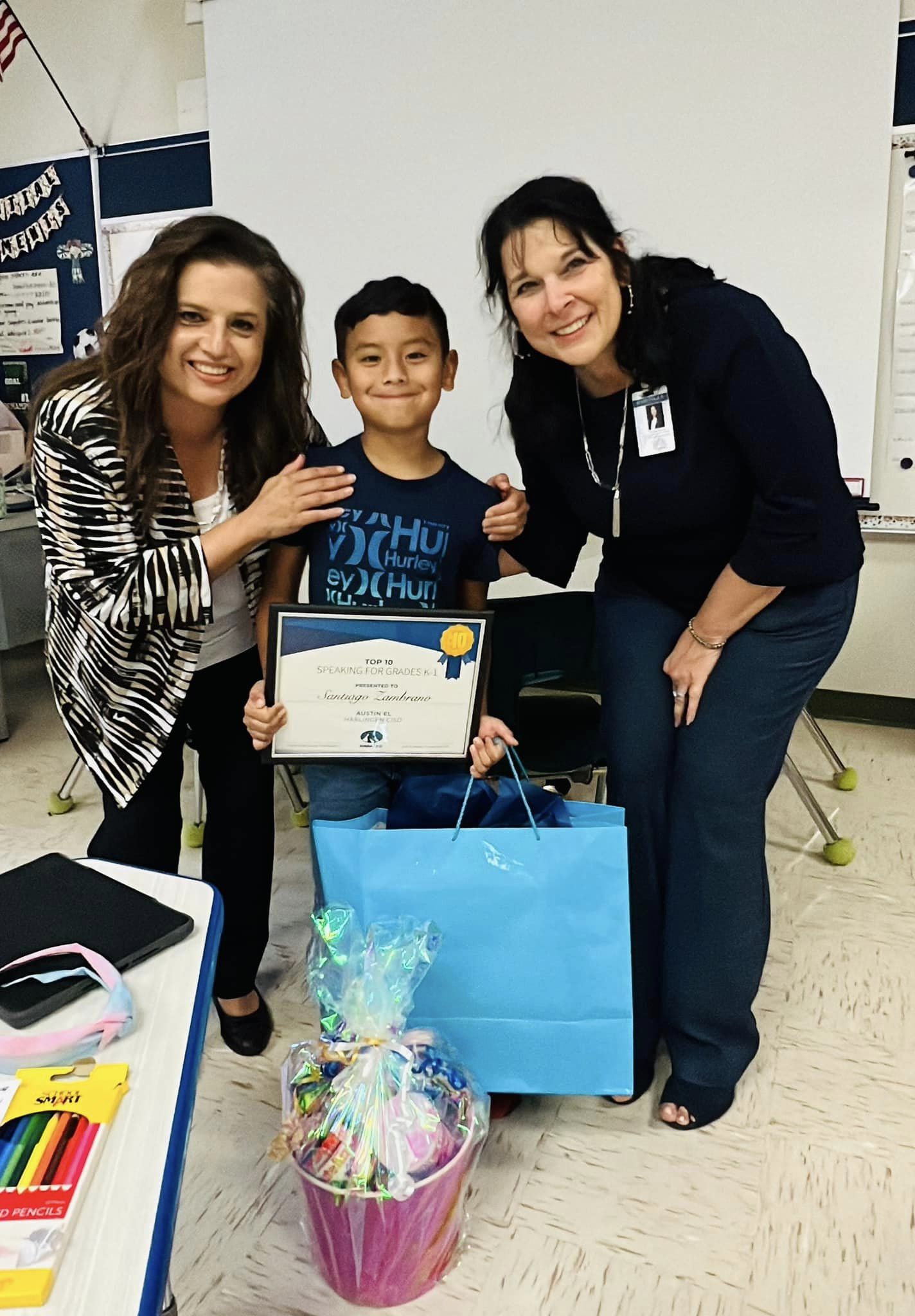 Austin Elementary student recognized as Top 10 in the State for language advancement